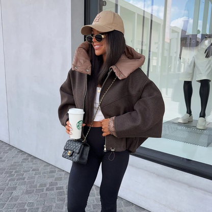 Warme Oversize-Jacke