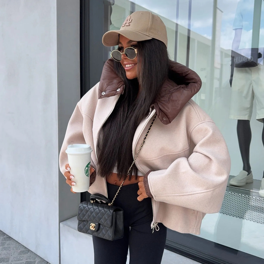 Warme Oversize-Jacke