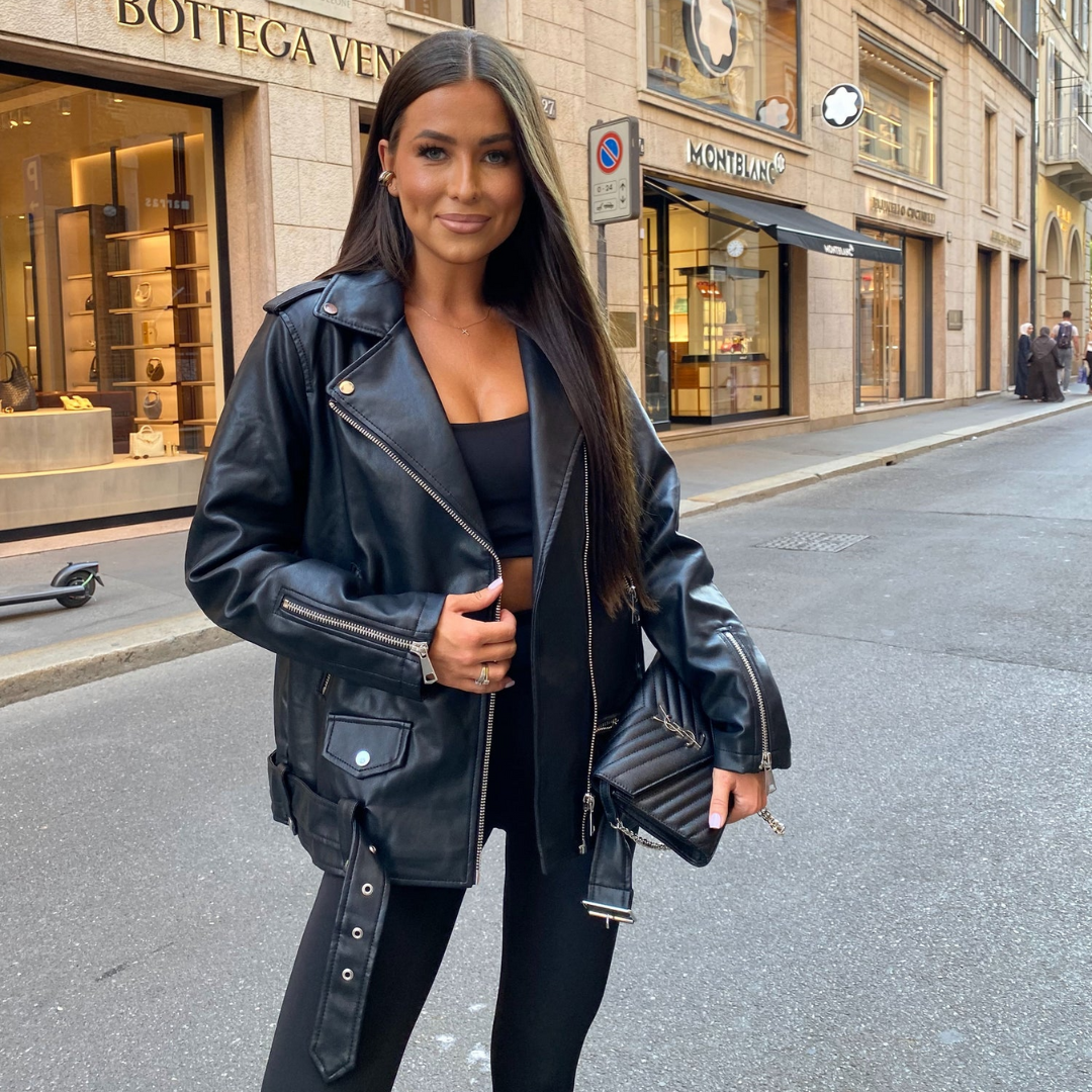 Veste femme stylée en similicuir