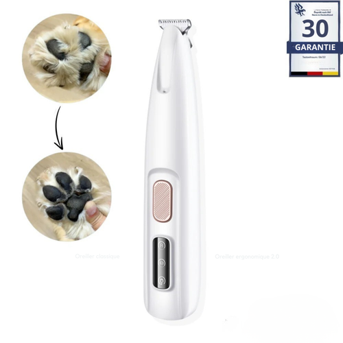 Tondeuse silencieuse pour soin des pattes