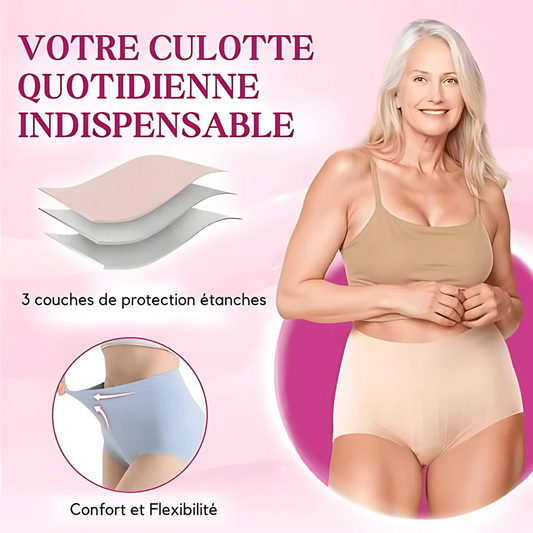4 Culottes Taille Haute Anti-Fuites