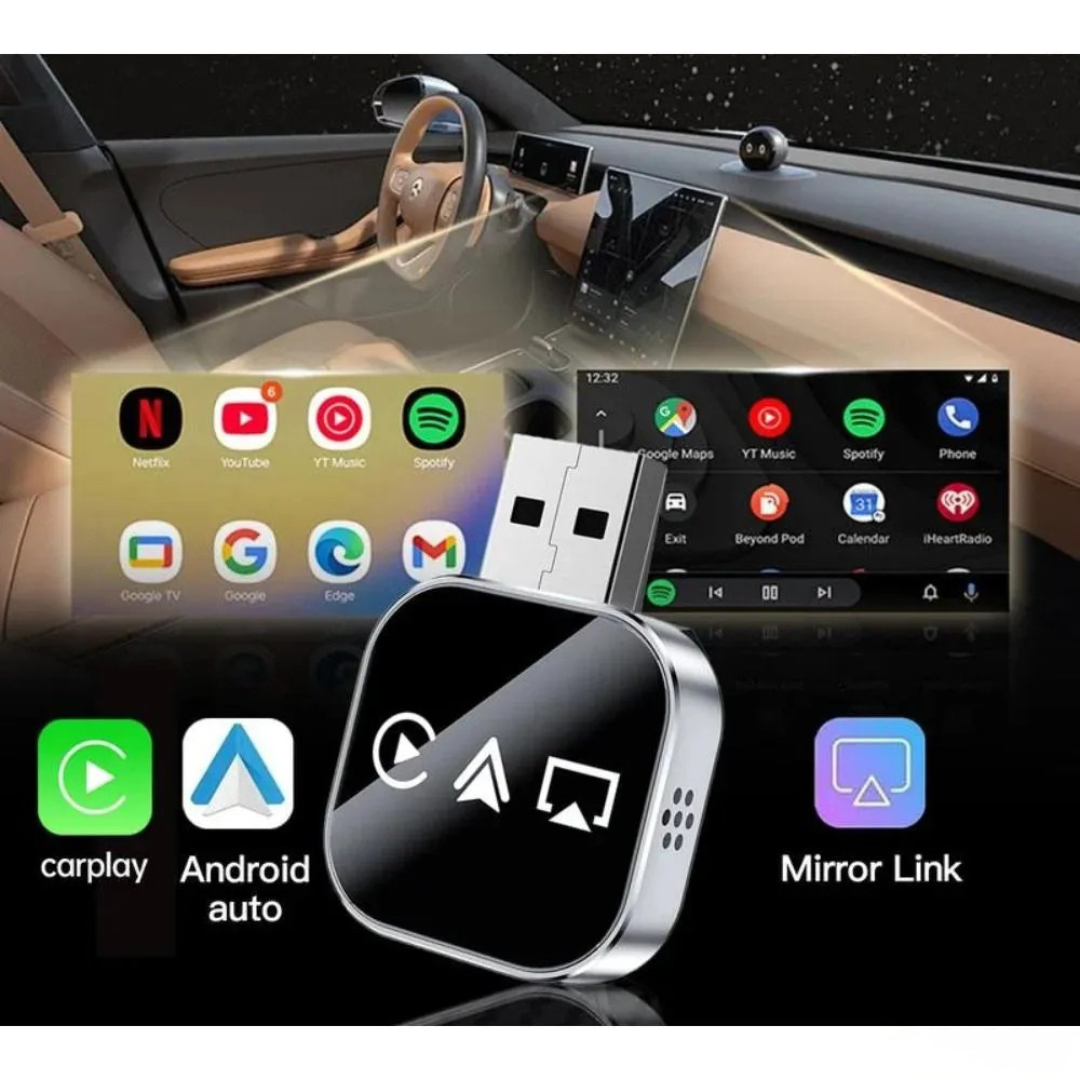 Adaptateur CarPlay et Android Auto sans fil