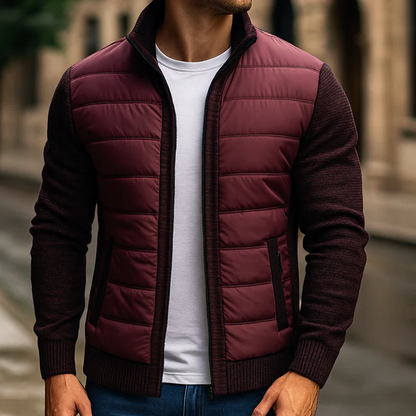 Veste matelassée en maille homme