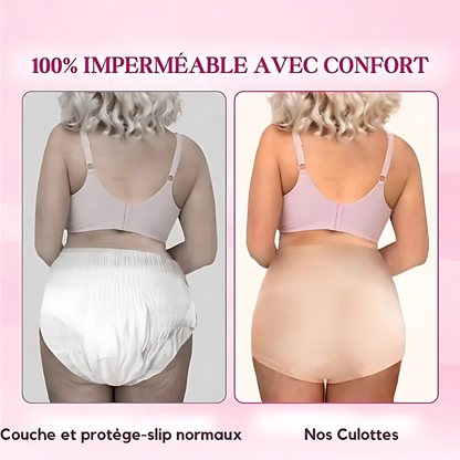 4 Culottes Taille Haute Anti-Fuites