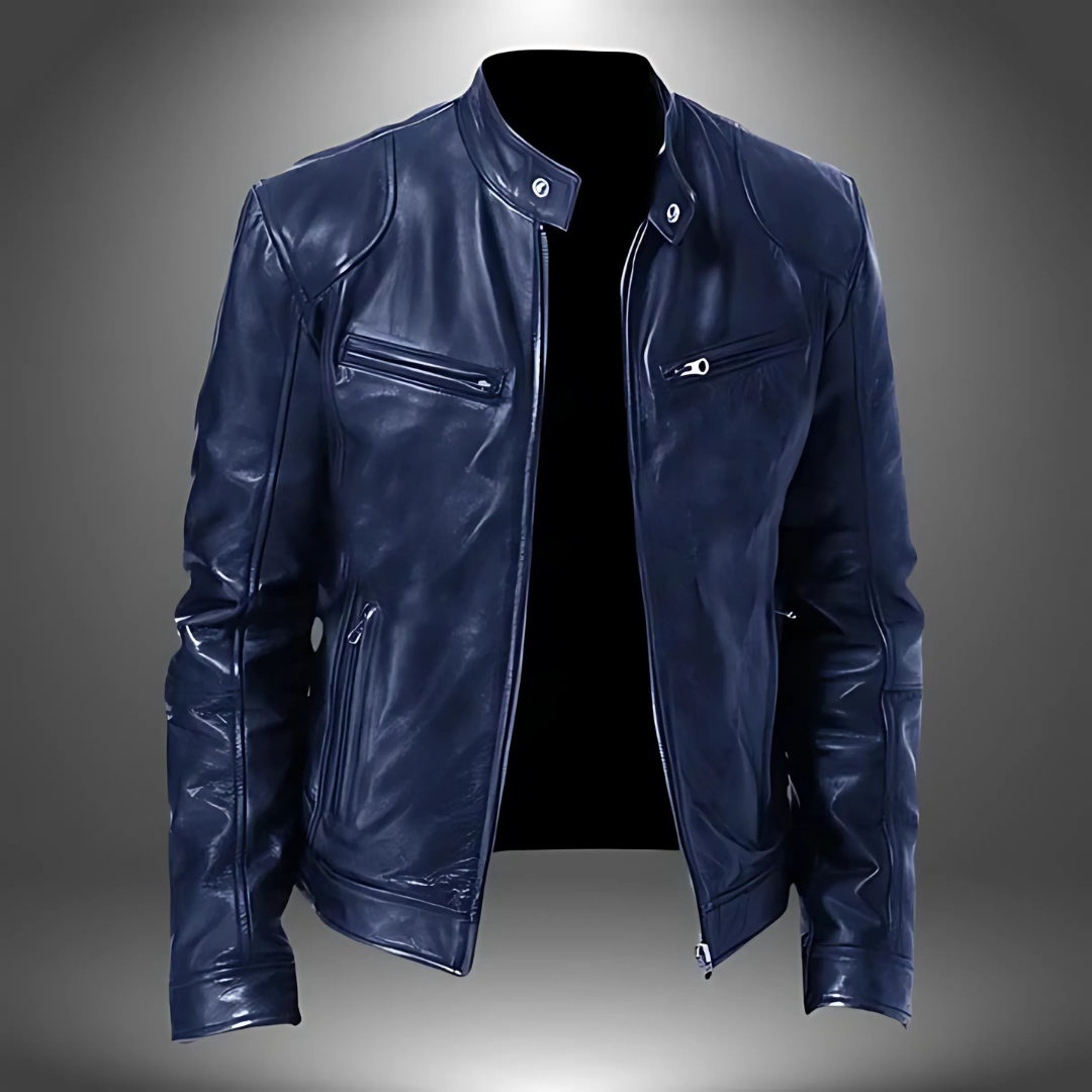 Veste en cuir homme artisanale