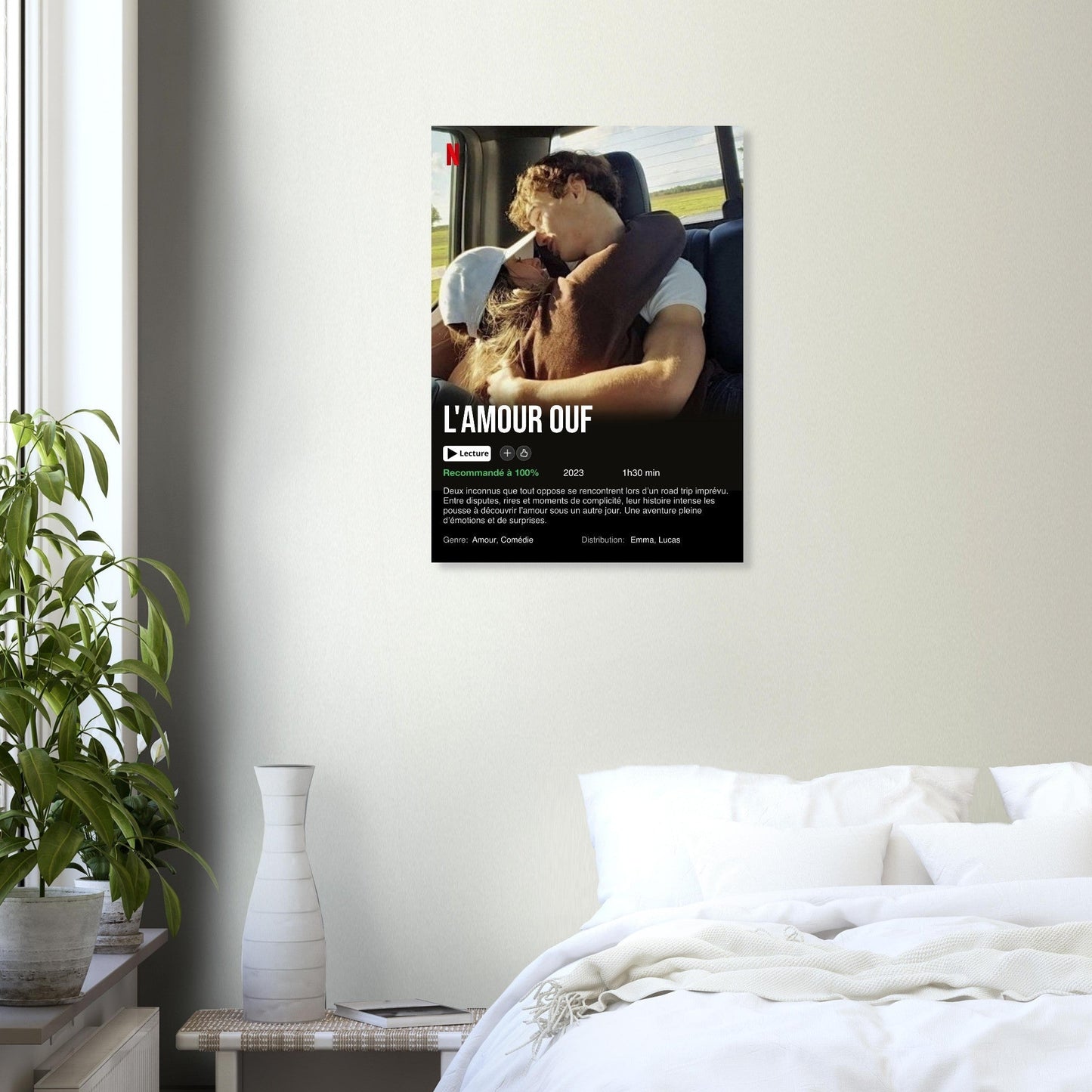 Affiche Netflix personnalisée