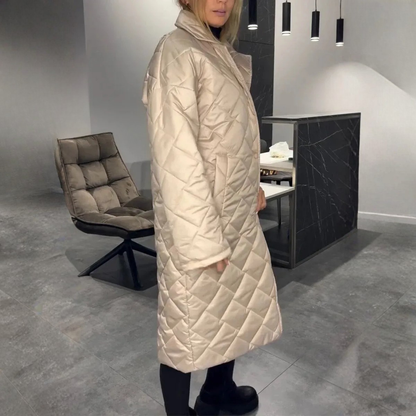 Veste matelassée réversible avec doublure léopard