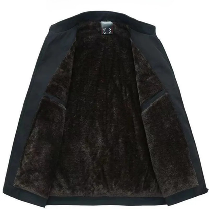 Veste d’hiver en laine avec intérieur en fourrure synthétique