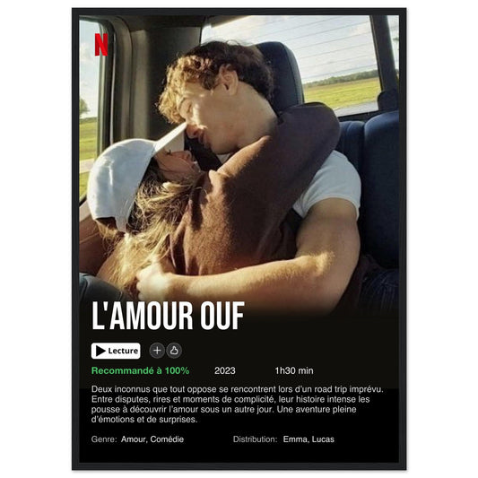 Affiche Netflix personnalisée