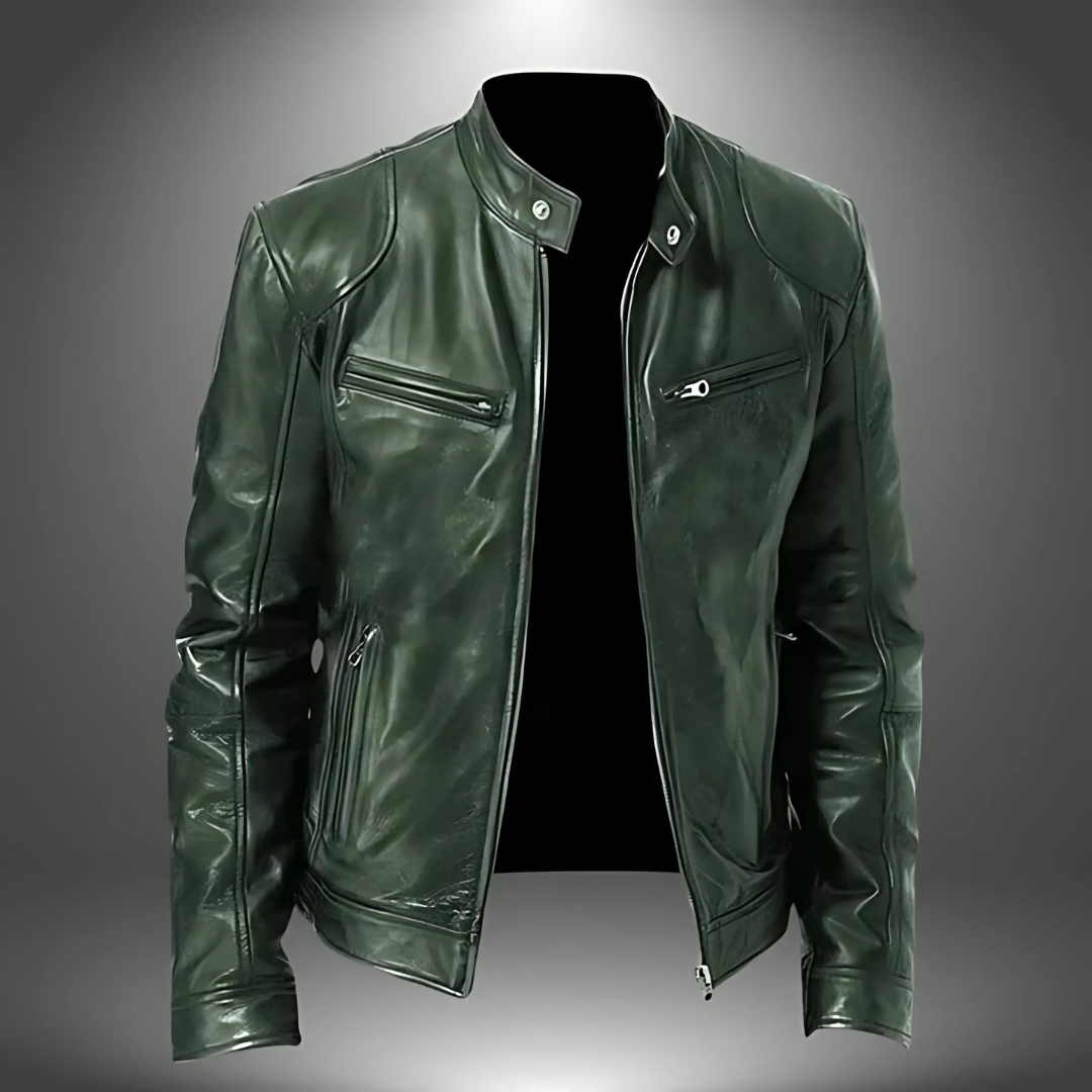 Veste en cuir homme artisanale