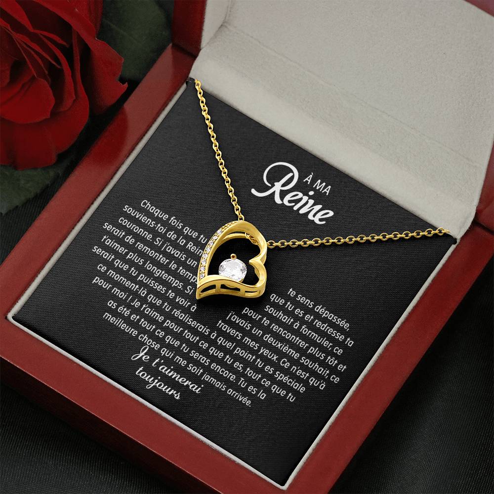 À Ma Reine – Collier Cœur D’amour