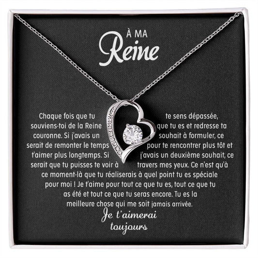À Ma Reine – Collier Cœur D’amour