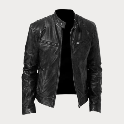 Veste en cuir homme élégante et confortable