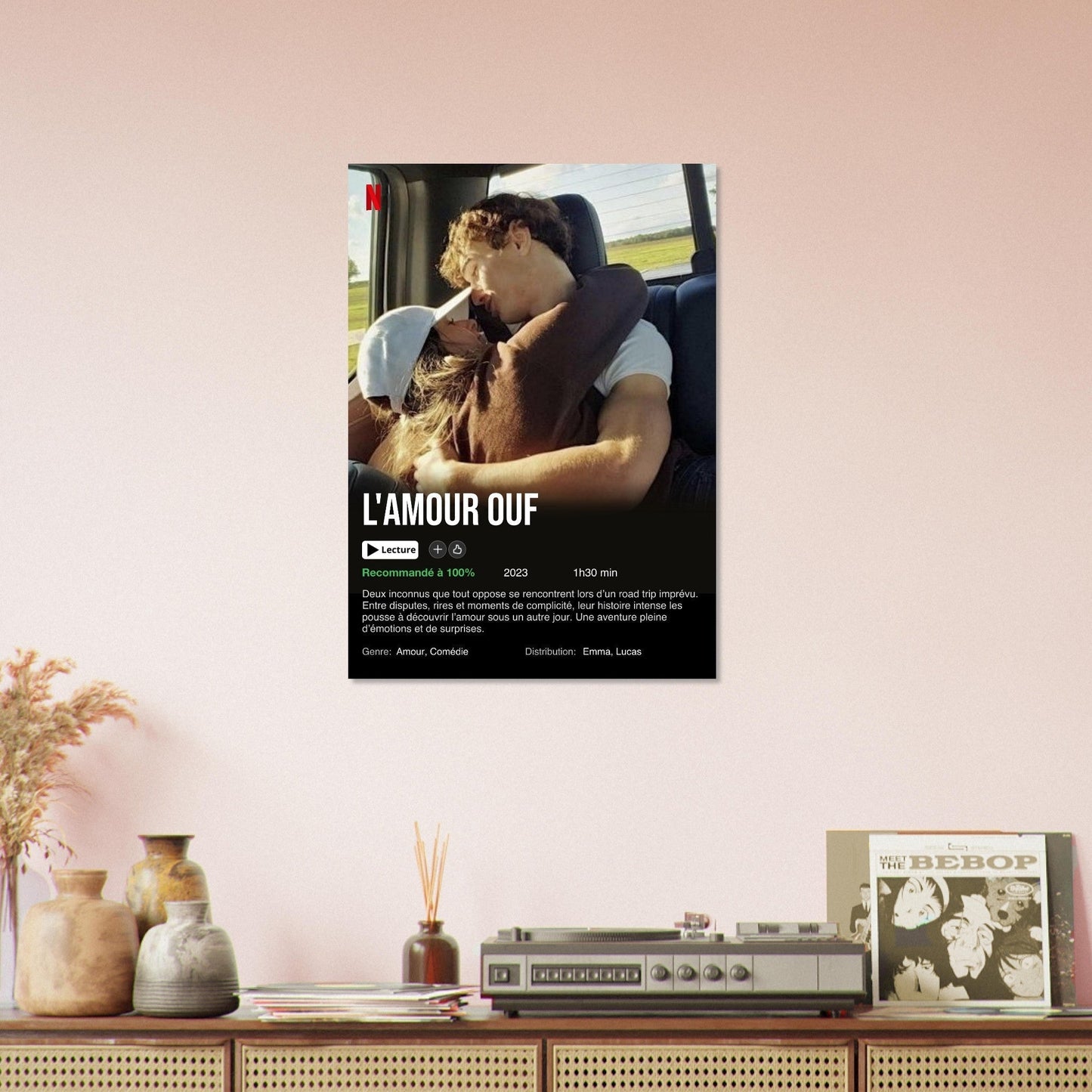 Affiche Netflix personnalisée