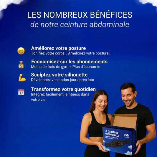 Ceinture d’électrostimulation pour abdominaux