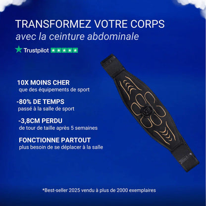 Ceinture d’électrostimulation pour abdominaux