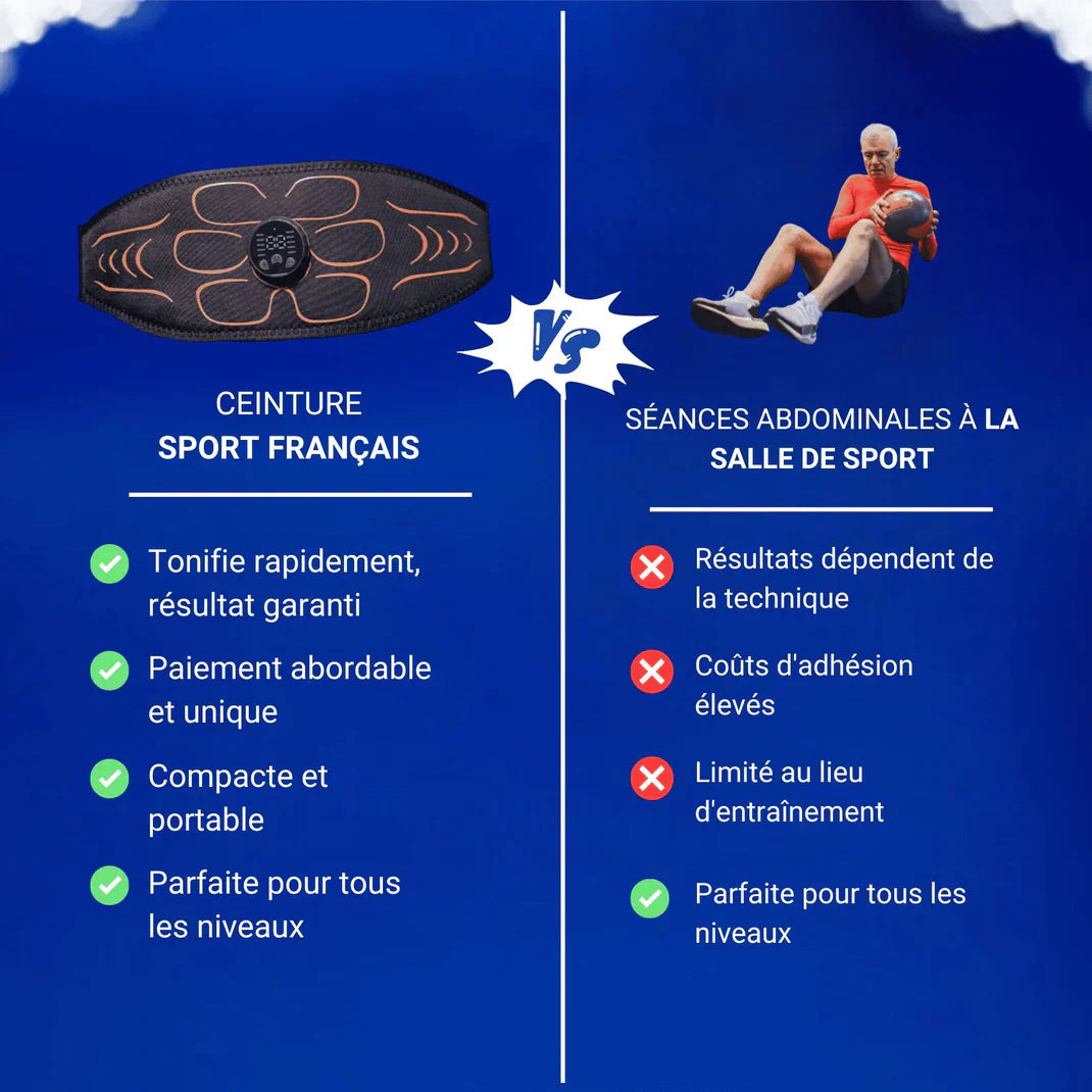Ceinture d’électrostimulation pour abdominaux