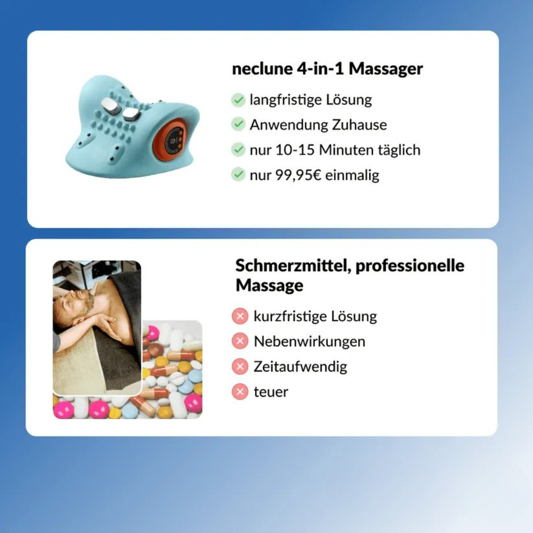 Appareil de massage cervical 4-en-1 multifonction