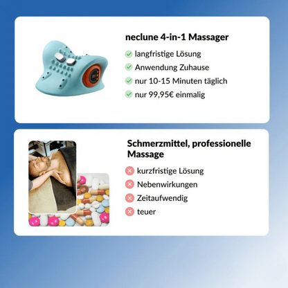 Appareil de massage cervical 4-en-1 multifonction