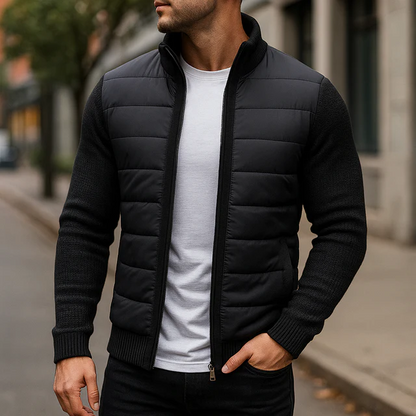 Veste matelassée en maille homme