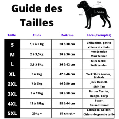 Veste d’hiver 2 en 1 pour chien