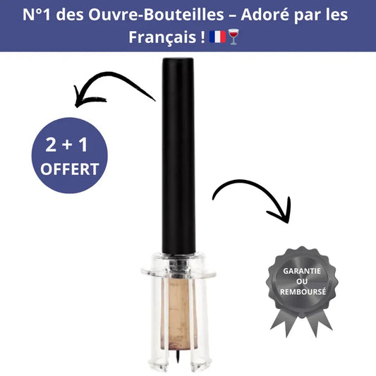 WineLift – Tire-bouchon en acier inoxydable.