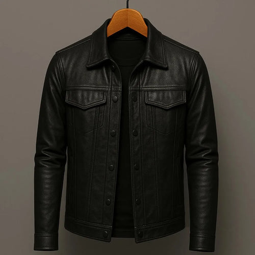 Veste en cuir premium pour homme