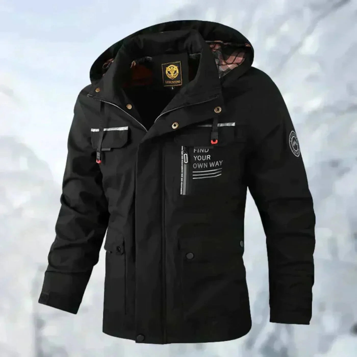 Veste d’hiver à capuche pour homme