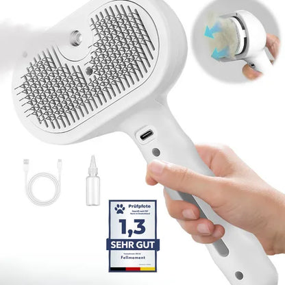 Brosse à vapeur pour animaux 3-en-1