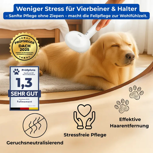 Brosse à vapeur pour animaux 3-en-1