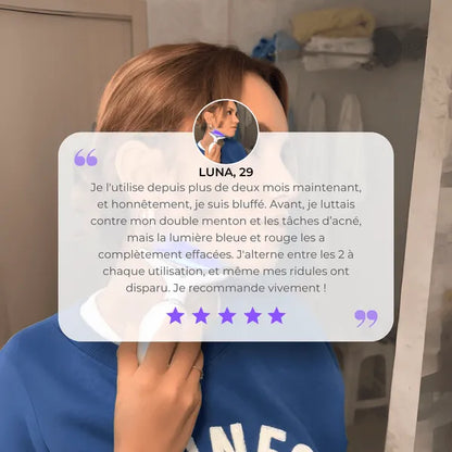 Appareil de lifting visage et cou à microvibrations